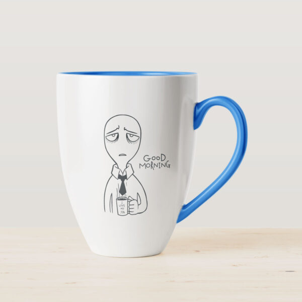 Taza de Café Estampada Negra